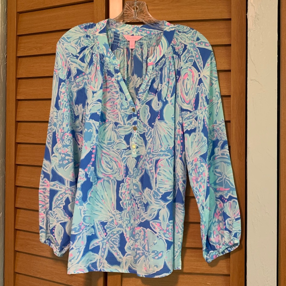 Silk Lilly Pulitzer Blouse